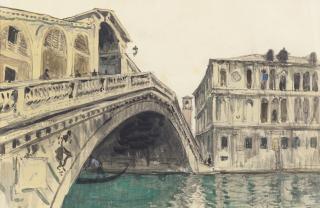 Alexander Nikolaevich Benois - Rialto Bridge