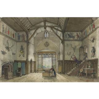 Alexander Nikolaevich Benois - Russian Set Design For Falstaff, Performed At La Scala, Milan, 1948