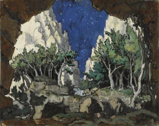 Alexander Nikolaevich Benois - Set Design For Amphion