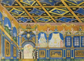 Alexander Nikolaevich Benois - Set Design For Le Coq D\'Or