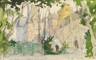 Alexander Nikolaevich Benois - Stage Set For Sleeping Beauty, Act Ii: Teatro Alla Scala, Milan, 1953