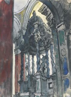 Alexander Nikolaevich Benois - The Altar At Santa Maria Assunta, Venice