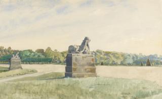 Alexander Nikolaevich Benois - The Lions At Fontainebleau