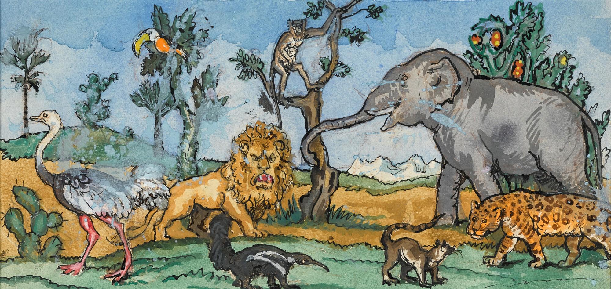 Alexander Nikolaevich Benois - Two Designs for Petrushka