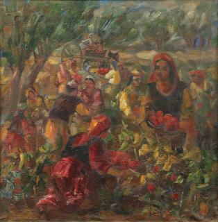 Alexander Nikolaevich Volkov - \'Tomato Harvest\' [\'Сбор помидоров\']