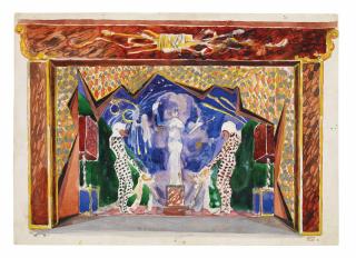 Alexander Nikolajewitsch Benois - Ohne Titel (Entwurf für ein Bühnenbild)