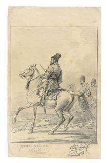 Alexander Orlowski - Kurdish horsemen; Beer drinker; and Senior officer in a tricorne