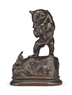 Alexander Phimister Proctor - \'Bear Cub And Rabbit\'