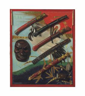 Alexander Pope - Still Life Trompe L\'Oeil