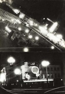 Alexander Rodchenko - Pushkin Square, Mayday Illuminations, Tverskaia, 1932