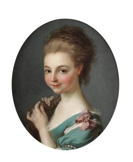 Alexander Roslin - Portrait of a young girl