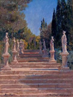 Alexander Roubtzoff - The Sculpture Garden At Ben-Negro, Bizerte