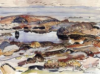 Alexander S. Burns, R.S.W. - Rock pool, Arran