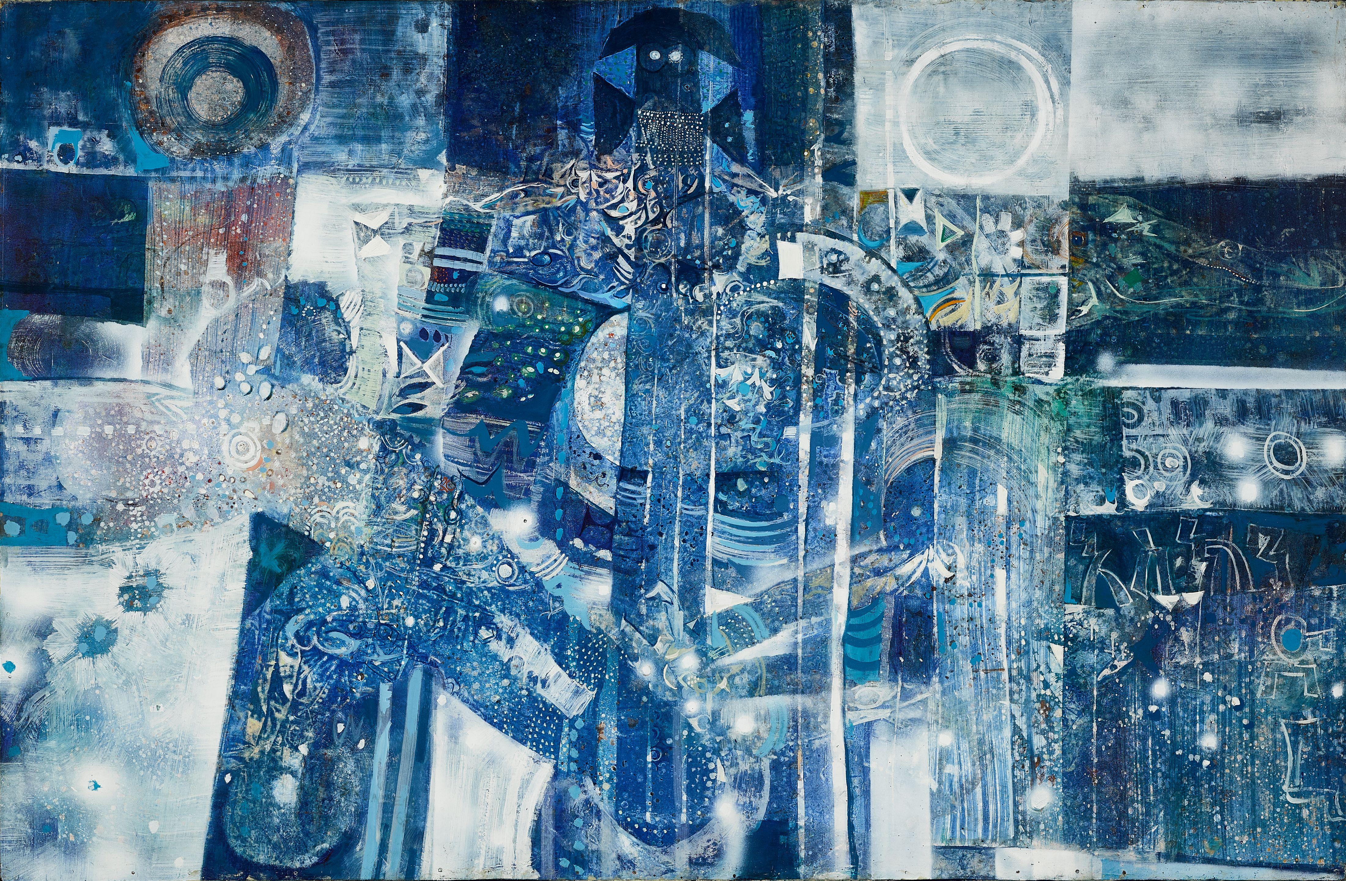 Alexander Skunder Boghossian - Blue Composition