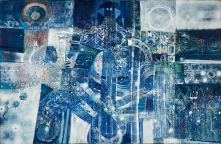 Alexander Skunder Boghossian - Blue Composition