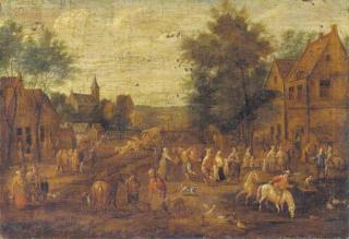 Alexander Van Bredael - A village kermesse