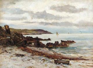 Alexander Wellwood Rattray, R.S.W., A.R.S.A. - View from a cove