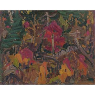 Alexander Young Jackson - Autumn 1919 - Along R.R. Tracks, Algoma