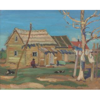 Alexander Young Jackson - Indian House, Fort Resolution, Great Slave Lake