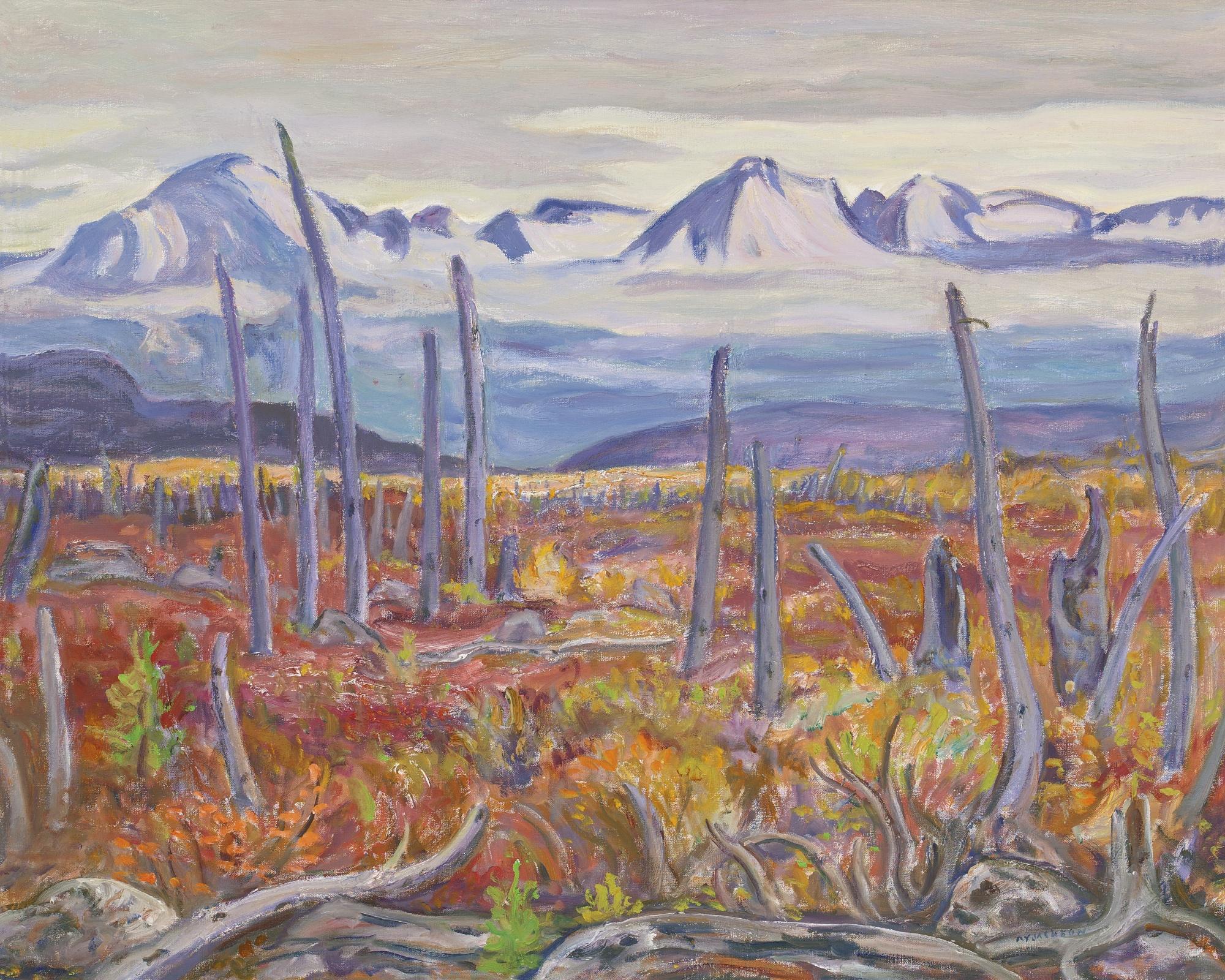 Alexander Young Jackson - Mountains On Haines Highway, Yukon