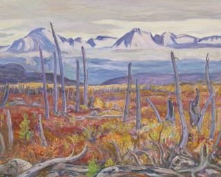 Alexander Young Jackson - Mountains On Haines Highway, Yukon