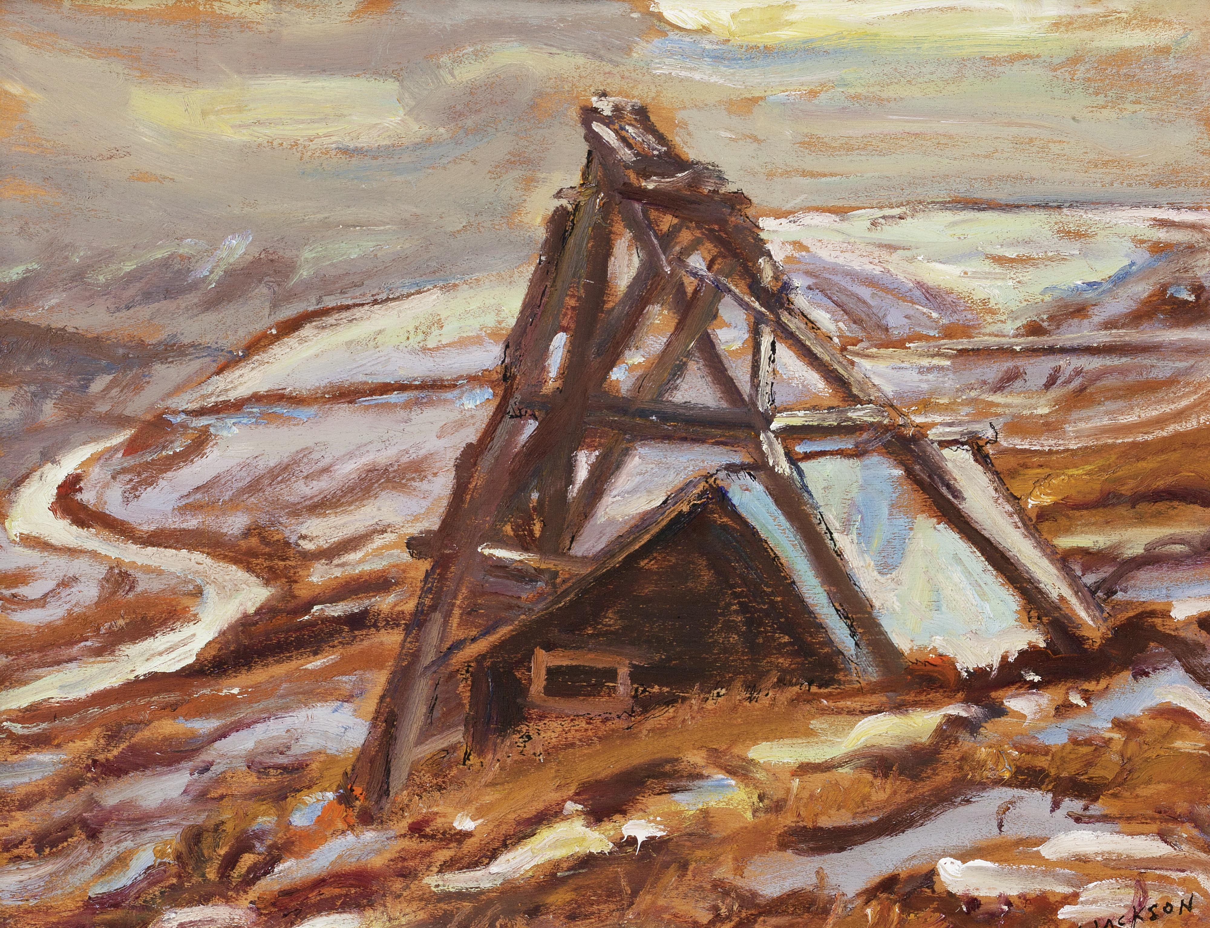 Alexander Young Jackson - Old Head Frame, United Keno Mine, Yukon