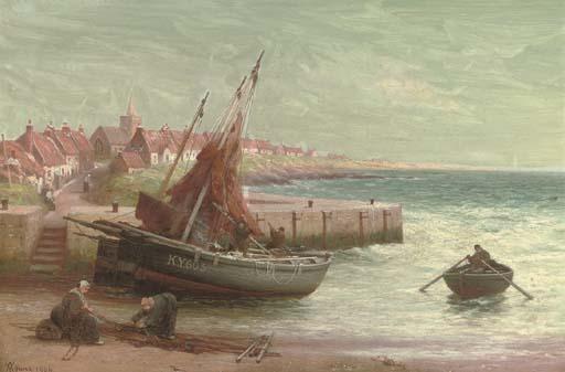 Alexander Young - Preparing the nets