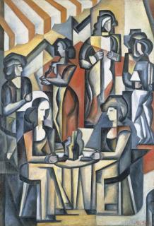 Alexandra Exter - Au café