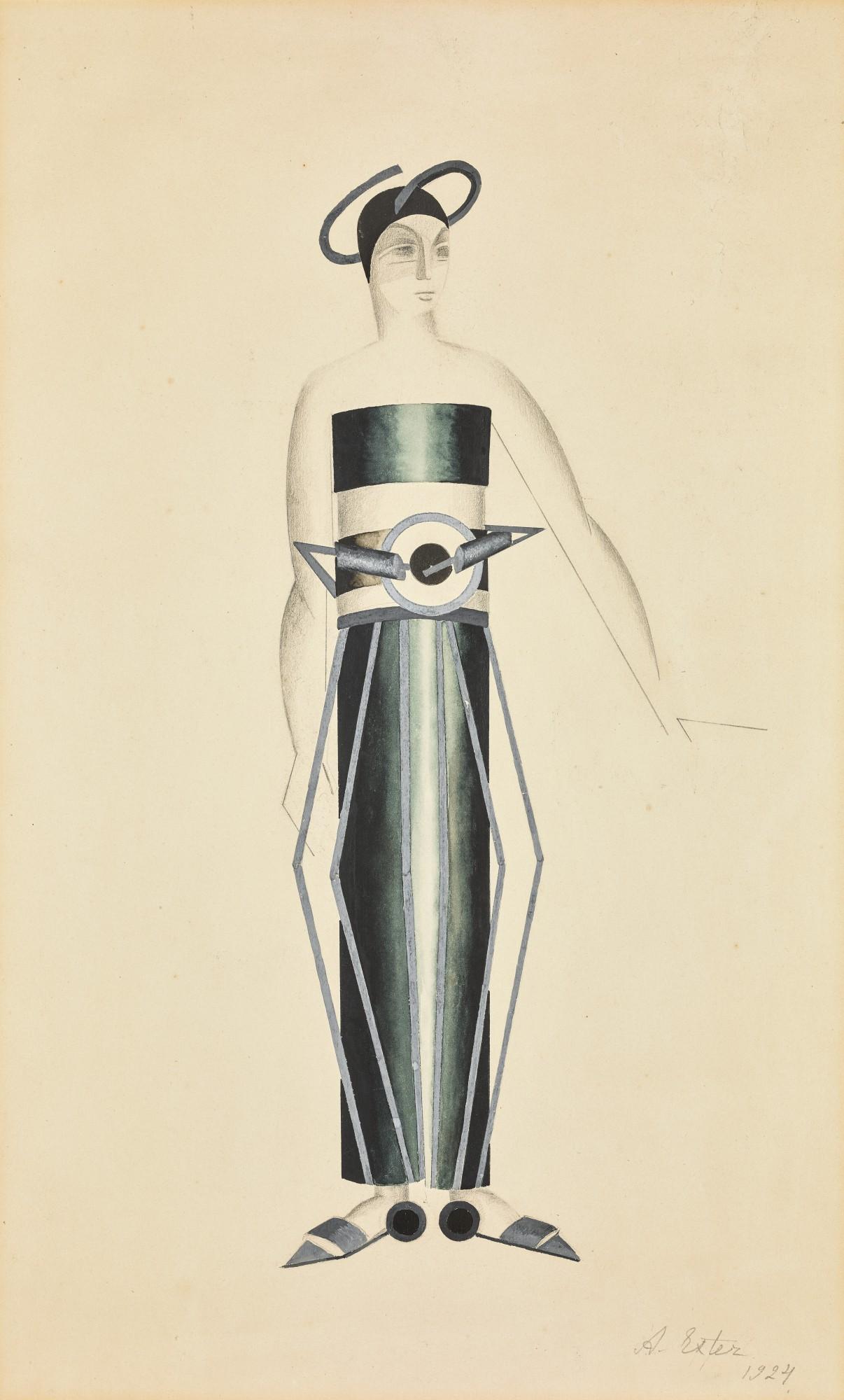 Alexandra Exter - Costume Design for Aelita\'s Servant