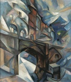 Alexandra Exter - Le Pont de Sèvres Et Les Hauteurs de Meudon