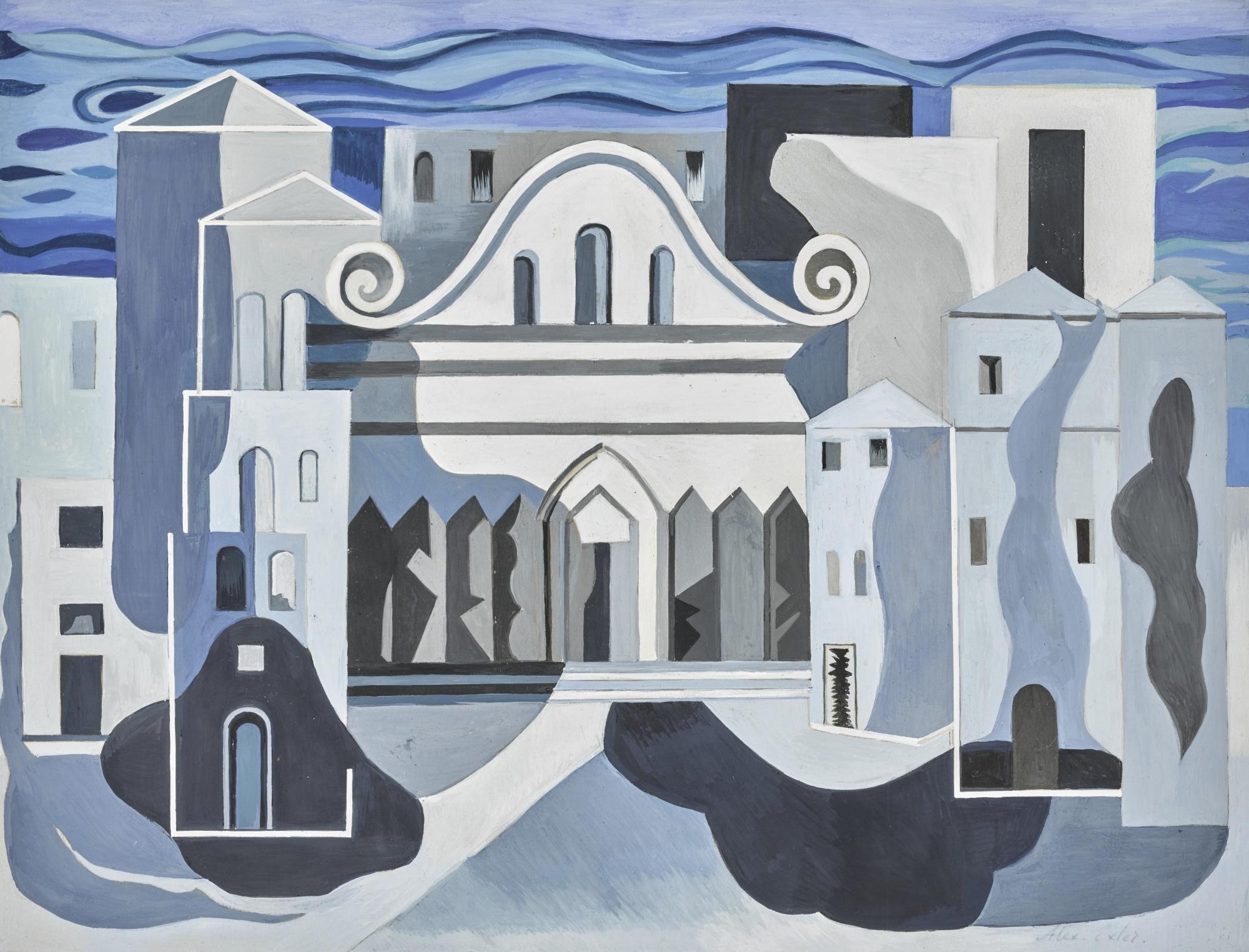 Alexandra Exter - Set Design With Classical Architecture