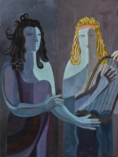 Alexandra Exter - Two Women With A Lyre