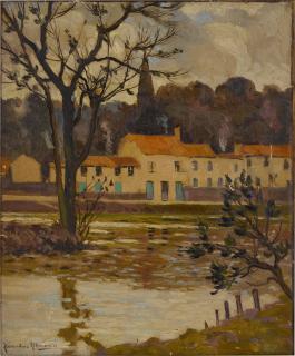 Alexandre Altmann - A Winter Afternoon at the Water\'s Edge