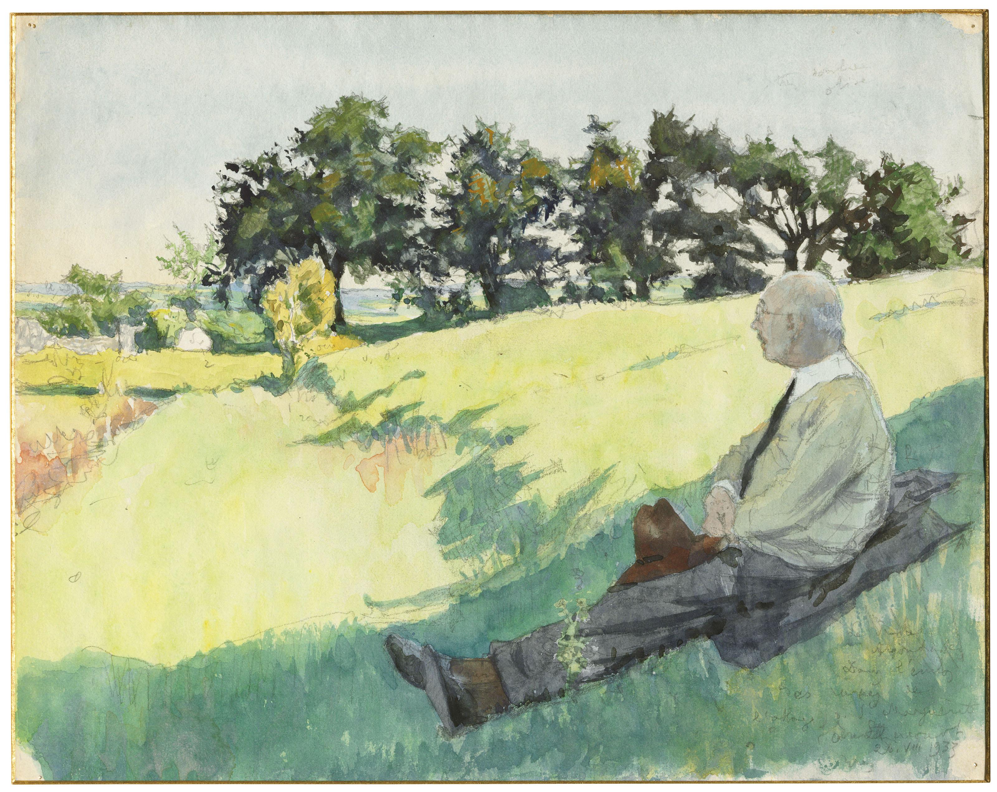 Alexandre Benois - Prince Wladimir Argutinsky-Dolgoroukoff (1874-1941) at the Abbey of St Margaret, France