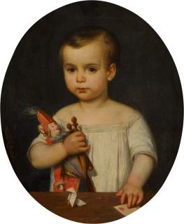 Alexandre Cabanel - Portrait d’enfant aux jouets