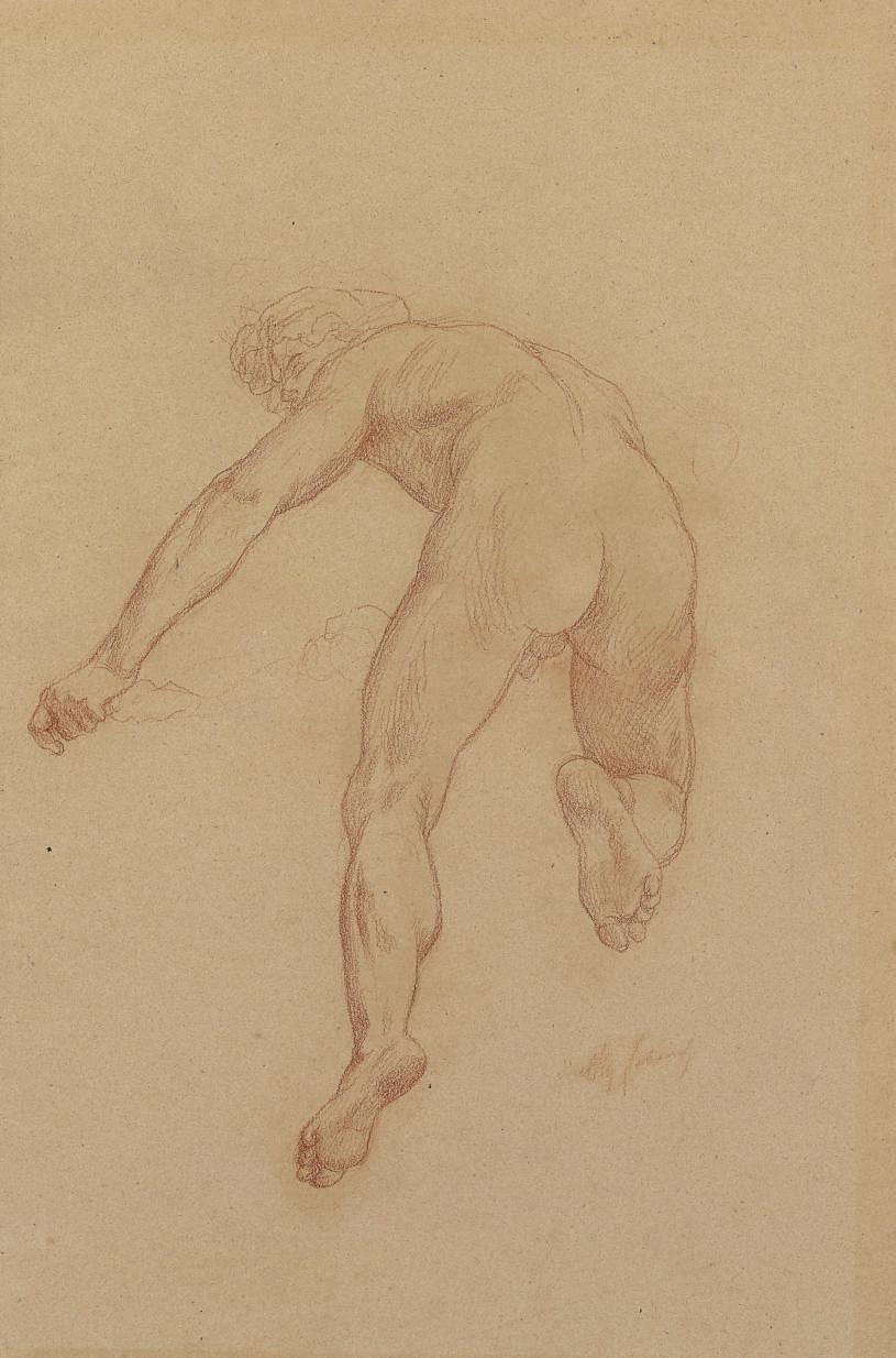 Alexandre Cabanel - Study for a figure in The Triumph of Flora