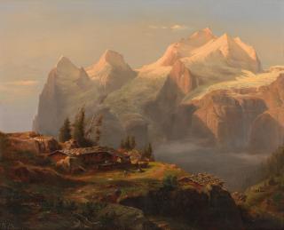 Alexandre Calame - Eiger, Monch and Jungfrau, Switzerland