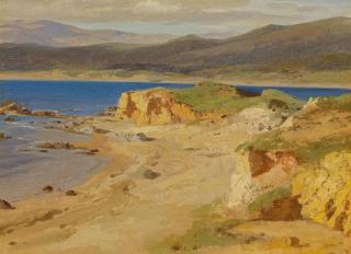 Alexandre Calame - Küstenpartie bei Cannes.