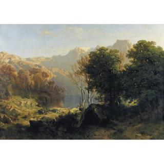 Alexandre Calame - Lac De Lucerne, 1851 Lake Lucerne, 1851