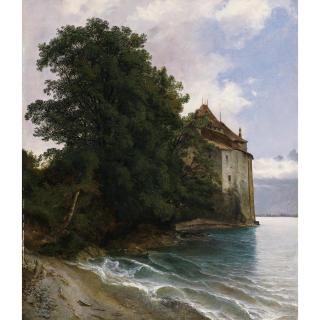 Alexandre Calame - Le Château De Chillon The Castle Of Chilllon