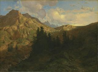 Alexandre Calame - Souvenir De La Handeck, 1859