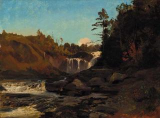 Alexandre Calame - The waterfall of La Chaudière