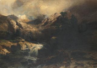 Alexandre Calame - Torrent De Montagne, 1853