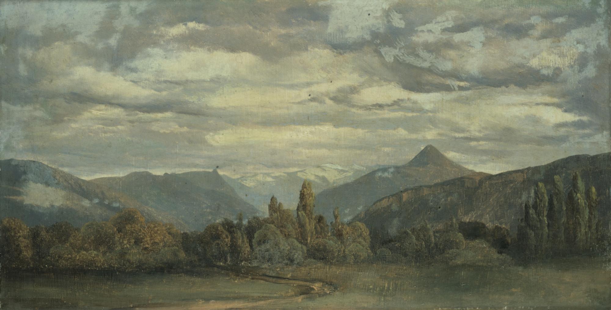 Alexandre Calame - Vue De La Terrasse Du Vallon