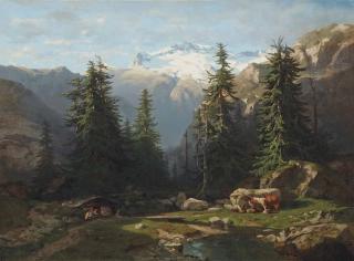 Alexandre Calame - Vue prise à la Handeck, 1836-1842