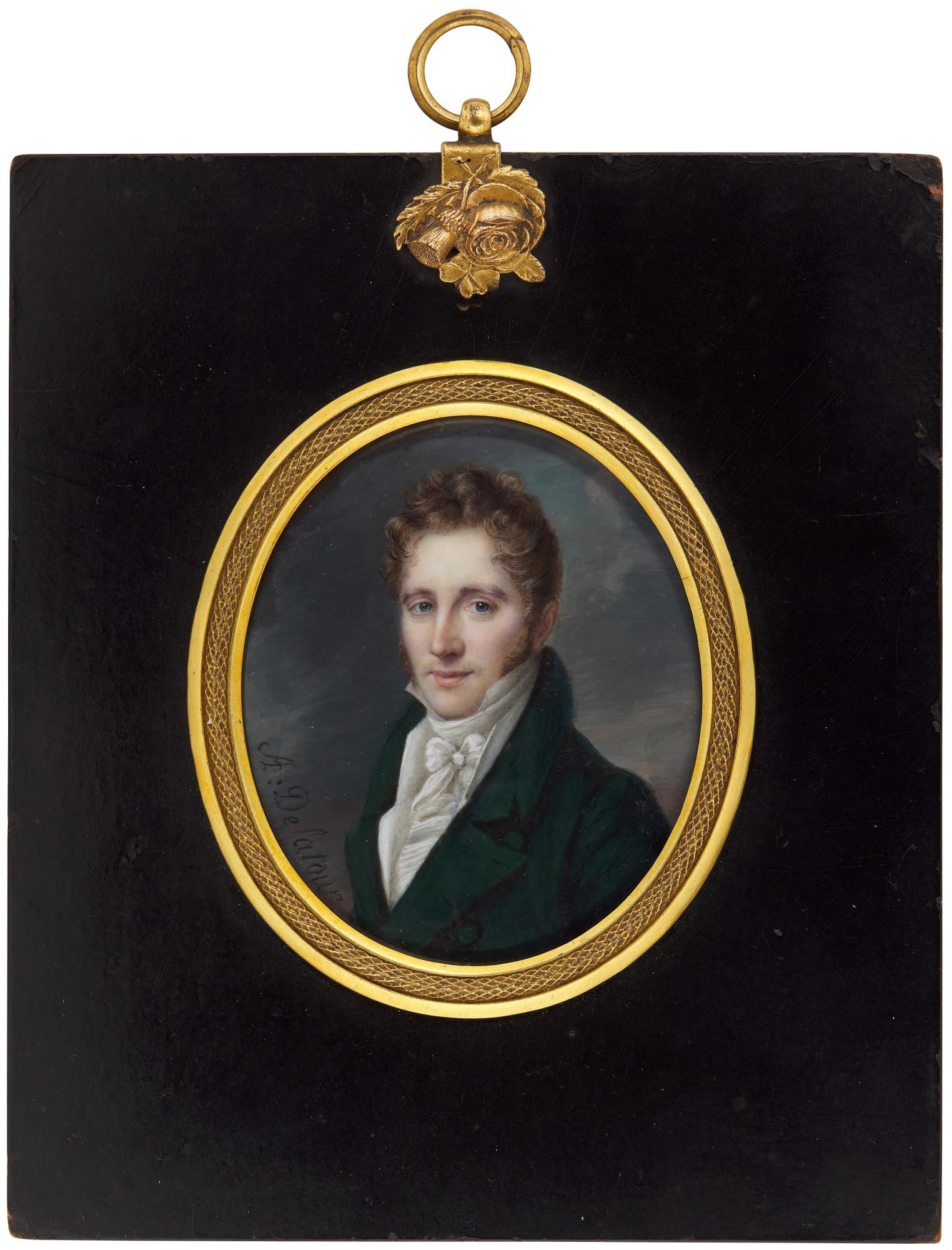 Alexandre Delatour - Portrait of a gentleman, circa 1815