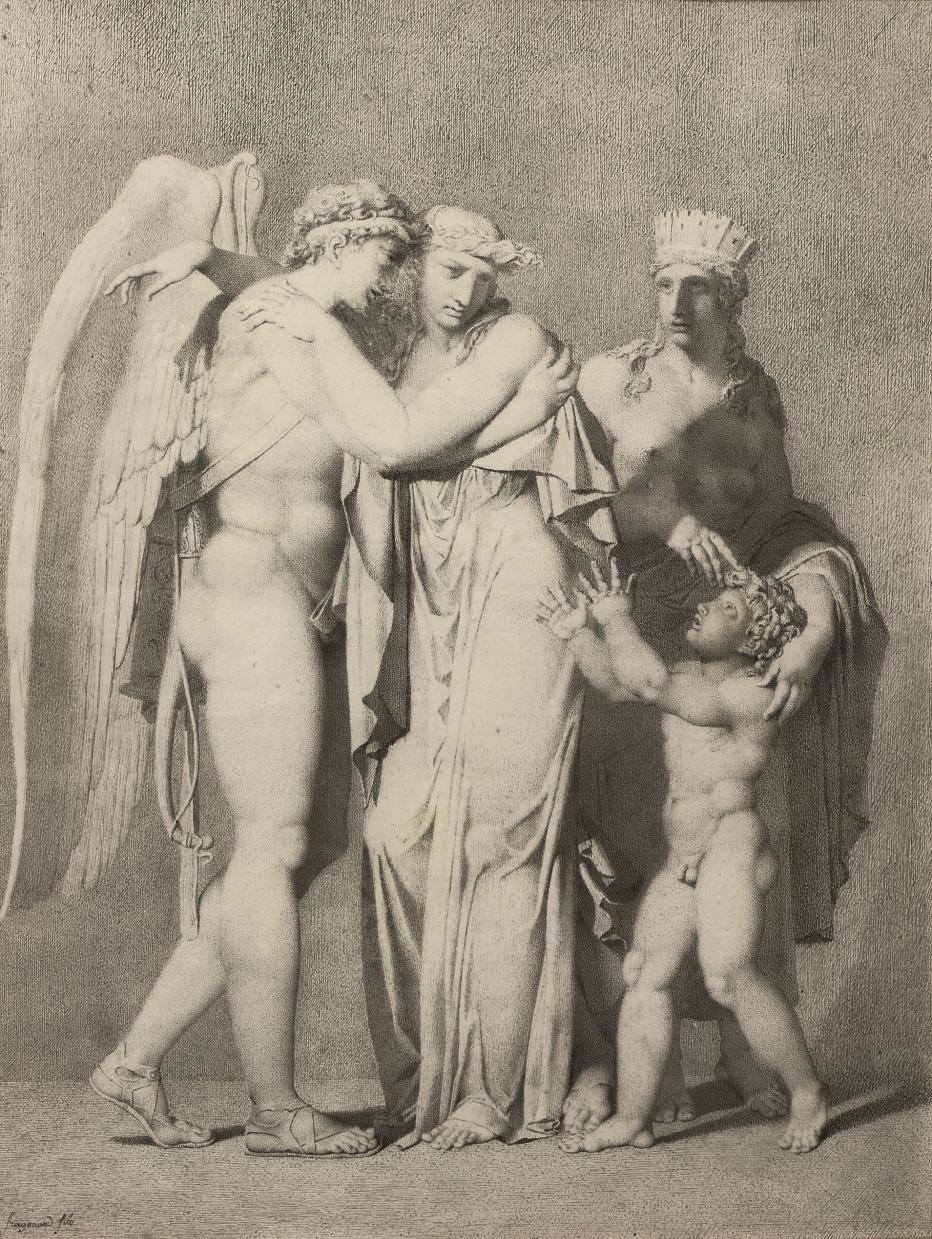 Alexandre Evariste Fragonard - Cupid and Psyche