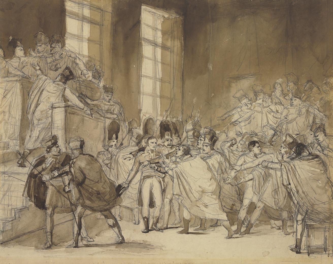 Alexandre-Evariste Fragonard - The Coup of XVIII Brumaire: Bonaparte before the Council of Five Hundred