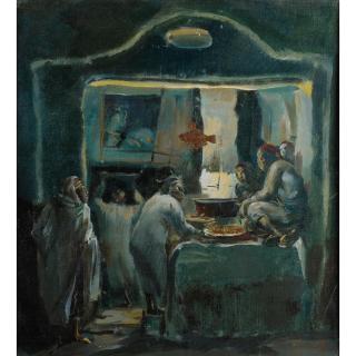 Alexandre Evgenievich Yakovleff - Cuisine À Tunisalexandre Evgenievich Yakovleff ; A Kitchen In Tunis ; Signed In Latin And Dated Tunis 1930 Lower Left ; Oil On Canvas