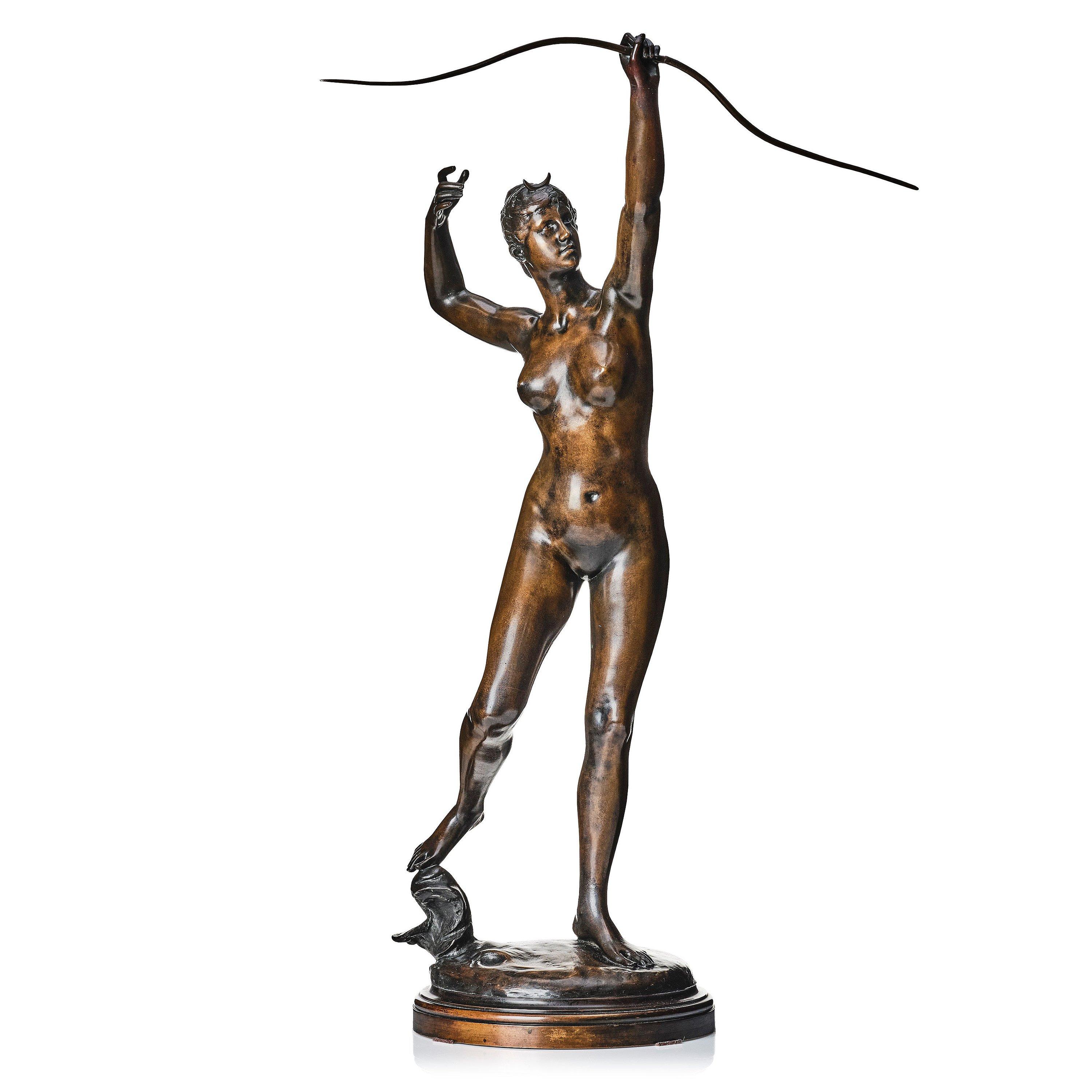 Alexandre Falguière - The hunting goddess Diana